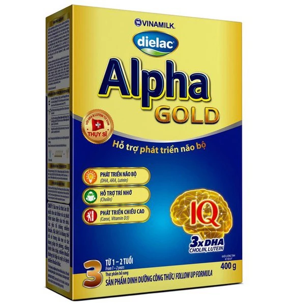 Sữa Bột Dielac Alpha Gold  Step 3 - Hộp Thiếc 400g