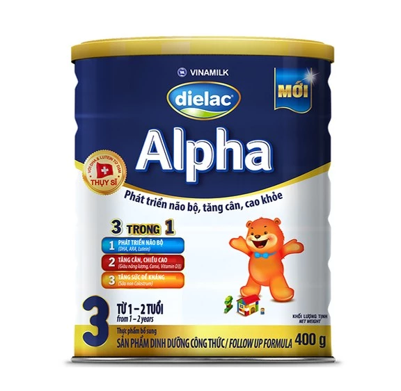 Sữa Bột Dielac Alpha 3  - Hộp giấy 400g