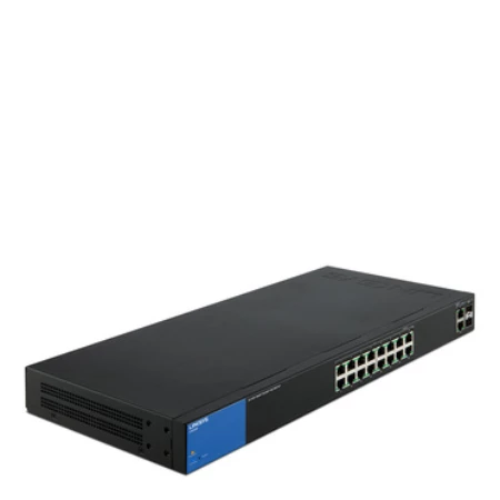16-Port PoE+  Smart Gigabit Switch, + 2 port RJ45/SFP Combo