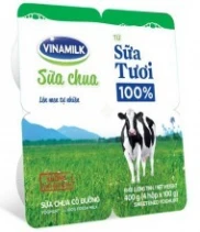 sua-chua-an-vinamilk-100-sua-tuoi-loai-co-duong-vi-4-hop-x-100g