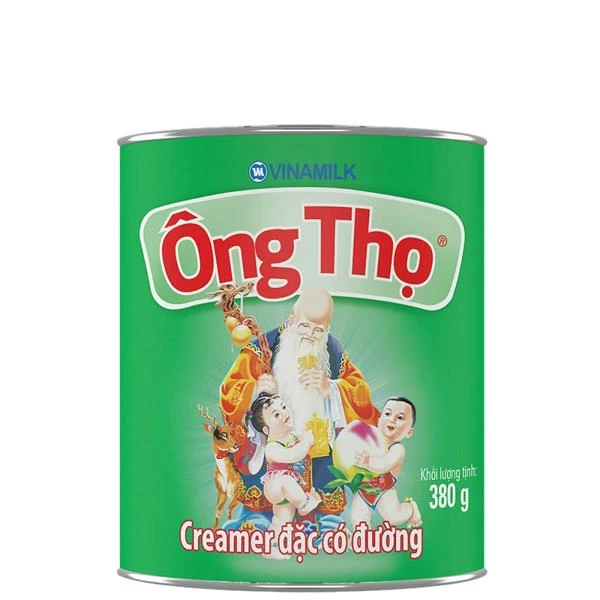 Sữa Đặc Có Đường Ông Thọ Xanh Lá - Hộp Thiếc 380g