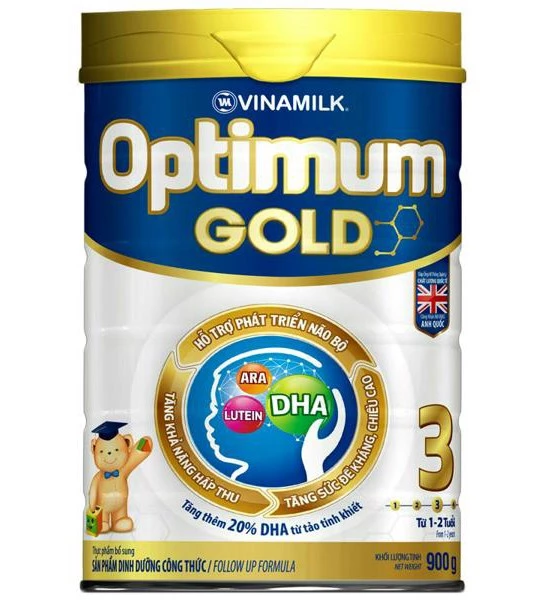 Sữa Bột Optimum Gold 3 - Hộp Thiếc 900g