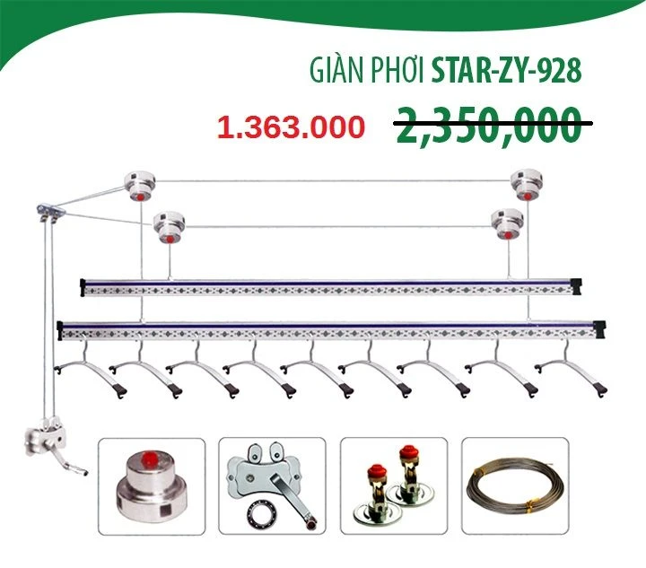 Giàn Phơi Thông Minh Hòa Phát Star ZY-928