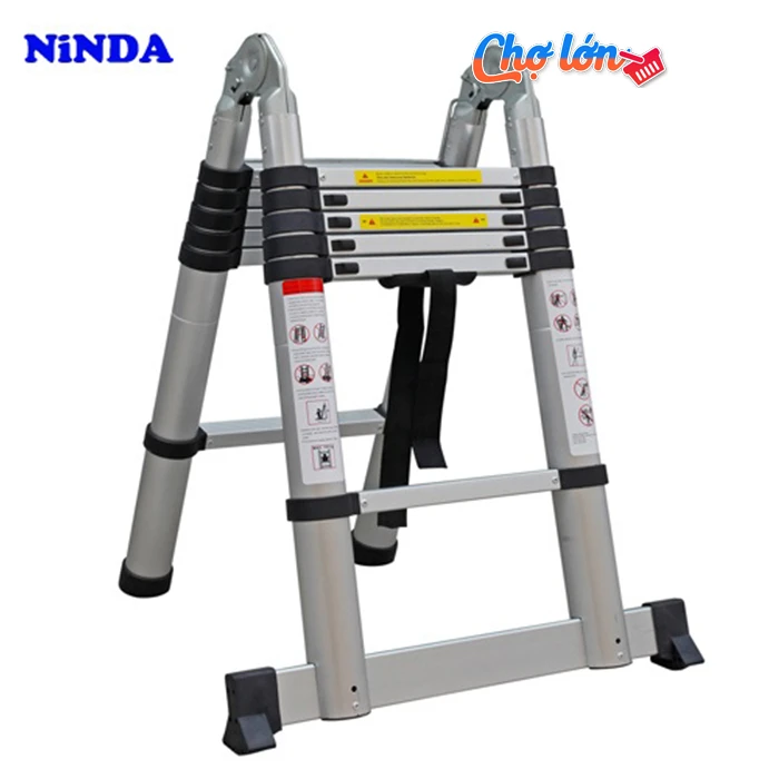 Thang nhôm rút gọn chữ A Ninda ND-38AI