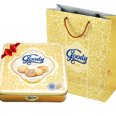 Bánh hỗn hợp Goody Gold cao cấp HT vuông 450g