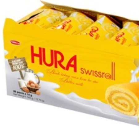 Hura Swissroll kem bơ sữa 360g