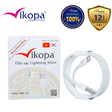 Cáp sạc Vikopa Lightning Silver / DAYIPVKP1