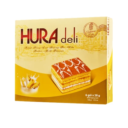 Hura Deli 2 hương bơ - sữa 168g