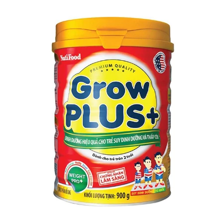 SPDD GrowPLUS+ Suy Dinh Dưỡng  cho trẻ dưới 1 tuổi Lon 350g