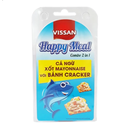 Happy Meal (combo 2 in 1) Cá ngừ xốt mayonnaise với bánh cracker 