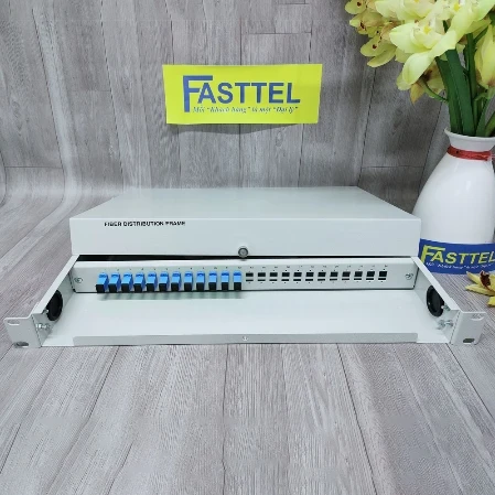 Hộp Phối Quang ODF12FO Bắt Rack Đầy Đủ Phụ Kiện SC/UPC