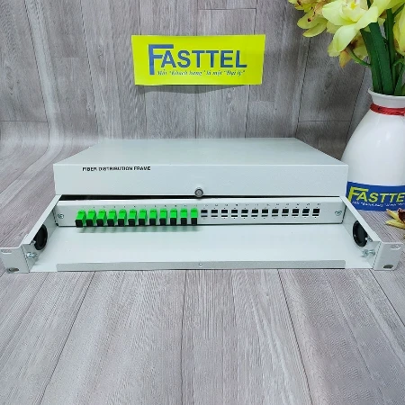 ODF 12FO Nắp Mở Bắt Rack Đầy Đủ Phụ Kiện SC