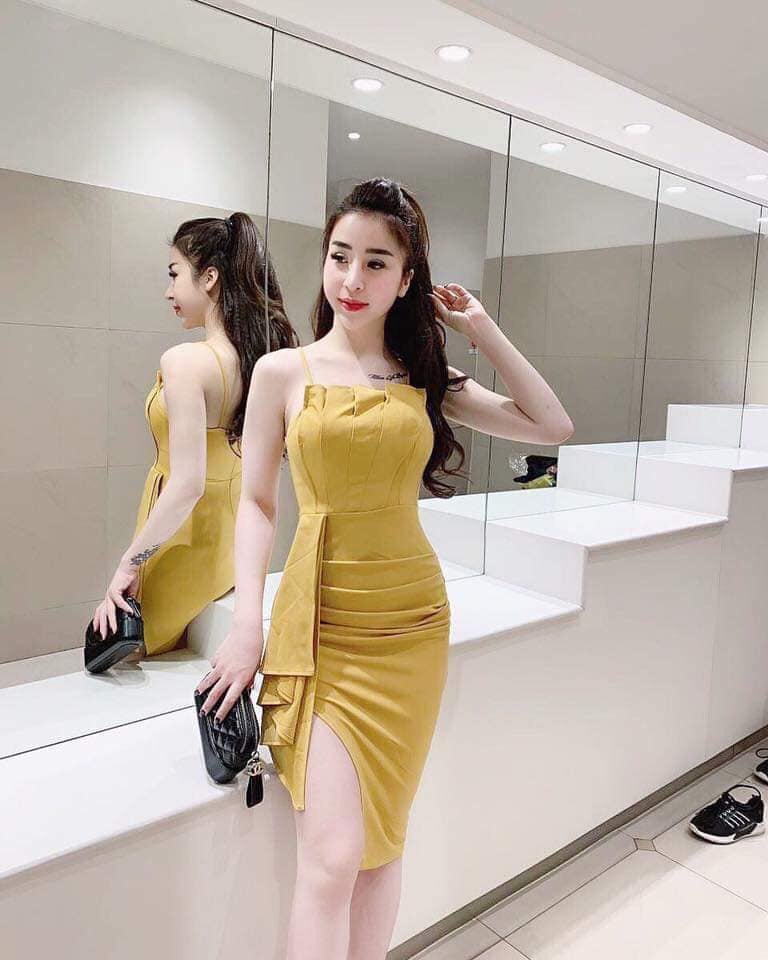 Đầm ôm dự tiệc vải Umi