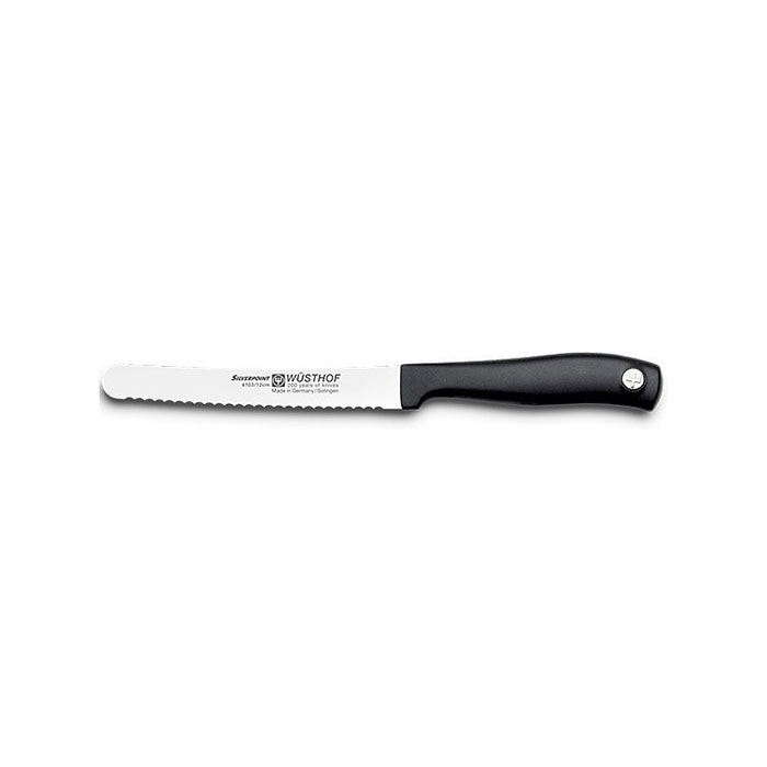 Dao cắt lưỡi răng cưa thép cắt 12cm 4103 Silverpoint Wusthof